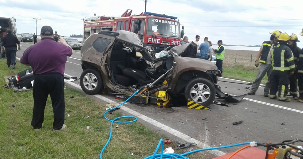 Accidente fatal en Ruta 33 entre Amenabar y Rufino