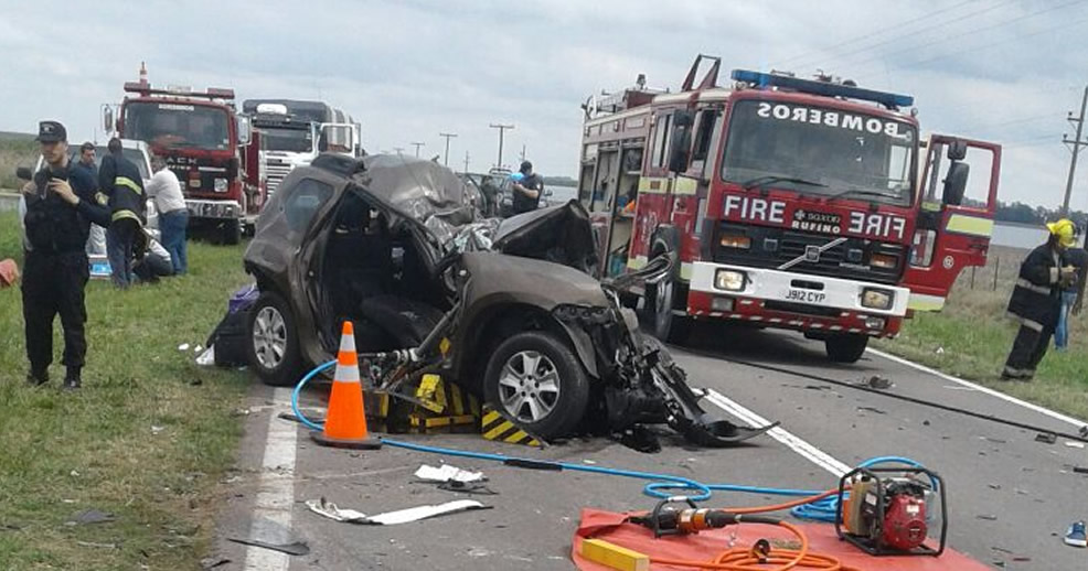 Accidente fatal en Ruta 33 entre Amenabar y Rufino