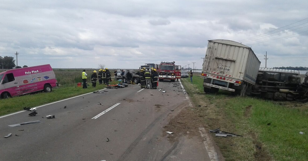 Accidente fatal en Ruta 33 entre Amenabar y Rufino