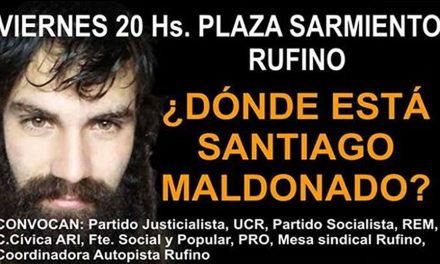 Hoy marcha por Santiago Maldonado en Rufino