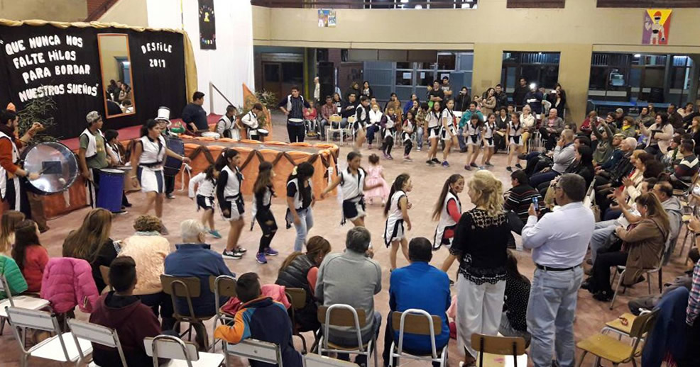 Desfile Educativo en la Escuela Técnica de Rufino
