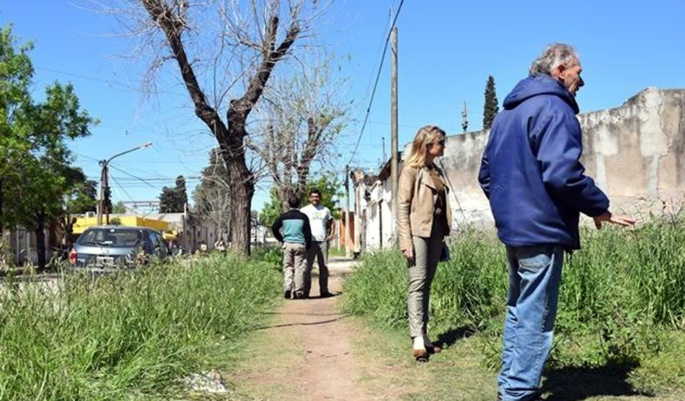 Veredas en calle América