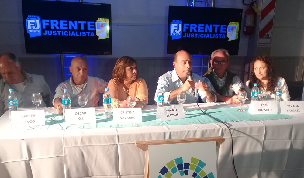 El Frente Justicialista presentó a sus candidatos a Concejales