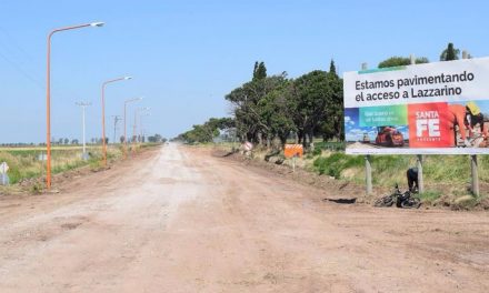 La provincia comenzó la obra de pavimentación del acceso a Lazzarino