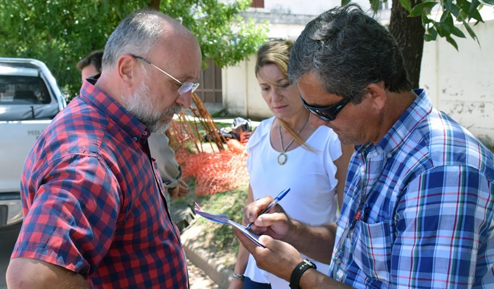 Inspección a obra de calle Carballeira