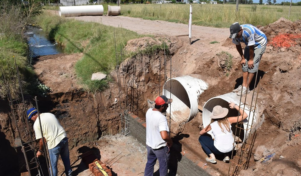 Continúan las obras en Canal Iriondo