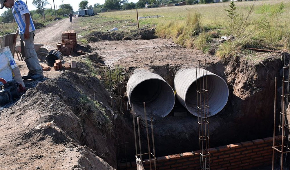 Avanzan las obras en el canal Iriondo