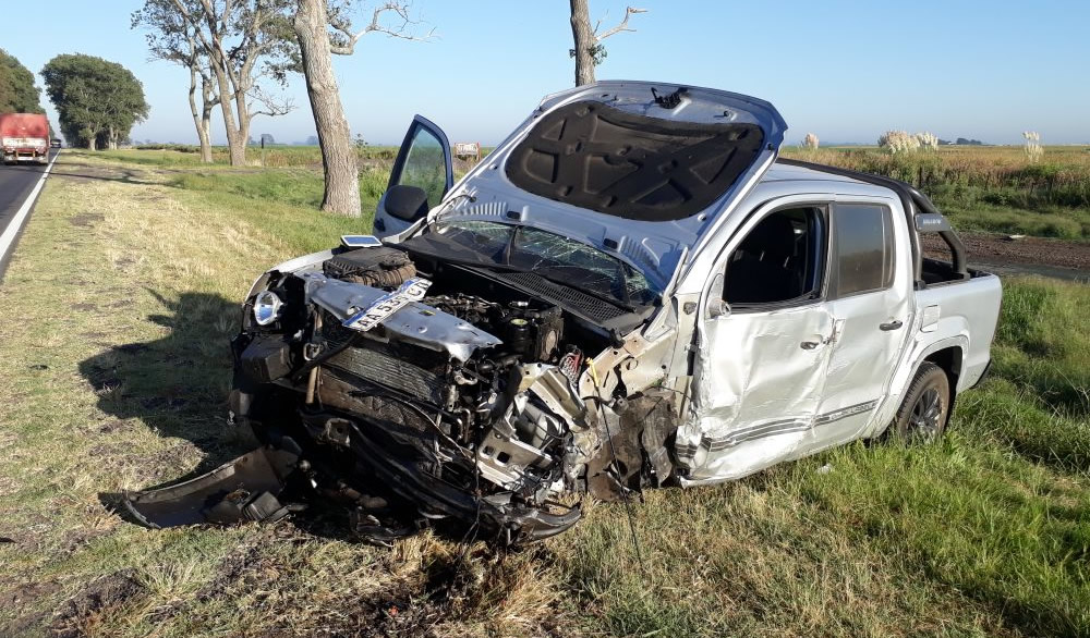 En Ruta 8 choque múltiple protagonizado por 3 camionetas