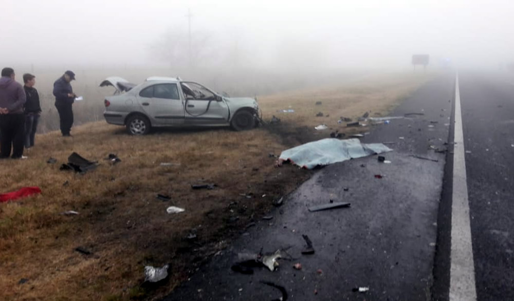 Un jóven falleció en accidente en Ruta 8