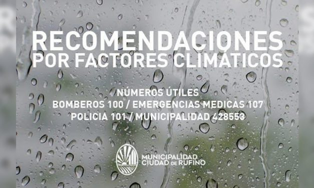 Recomendaciones ante tormentas