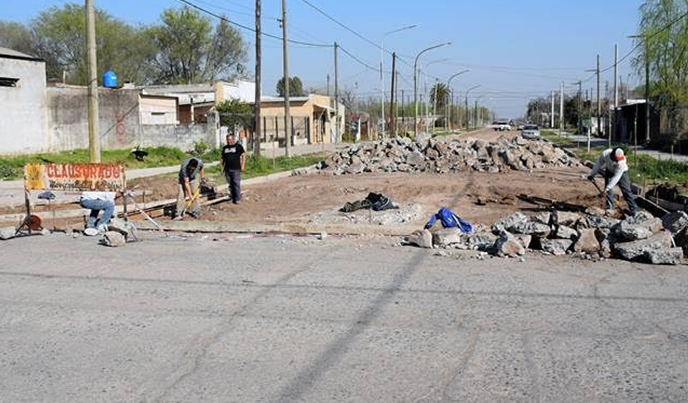 Últimos detalles en el barrio General San Martín