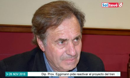 Eggimann propone reactivar el proyecto del tren de pasajeros entre Rufino y Rosario
