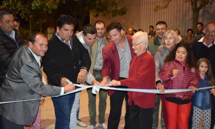 Inauguración de la obra integral de calle Lorenzetti