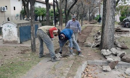 Reparación de veredas en barrio “Cibelli”