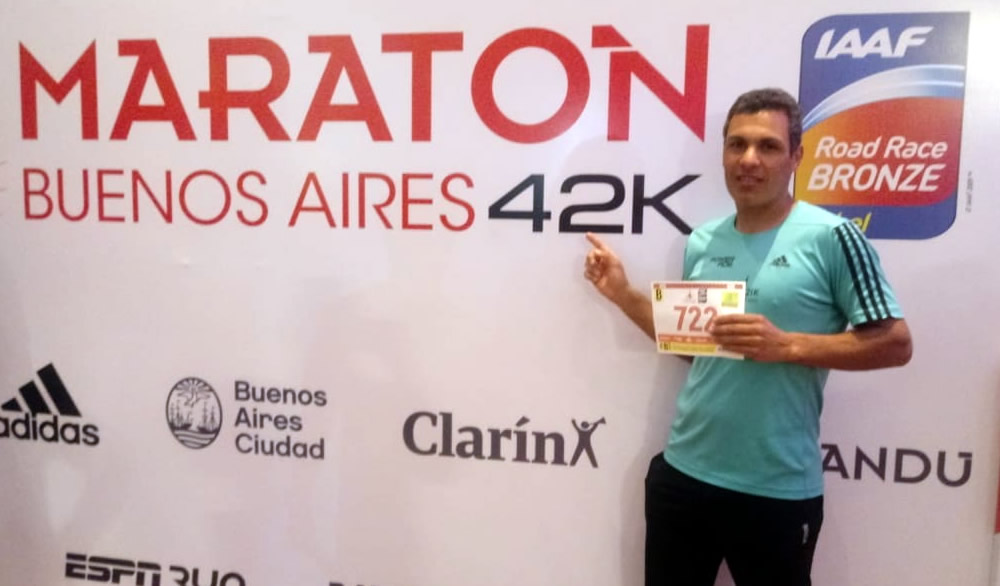 Walter Marseu y Sergio Vitti participaron de la Maratón 42 km