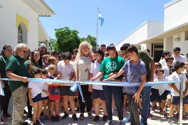 Inauguración de obras en la Agrotécnica de Aaron Castellanos