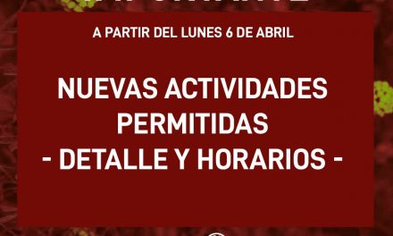 Nuevas actividades exceptuadas