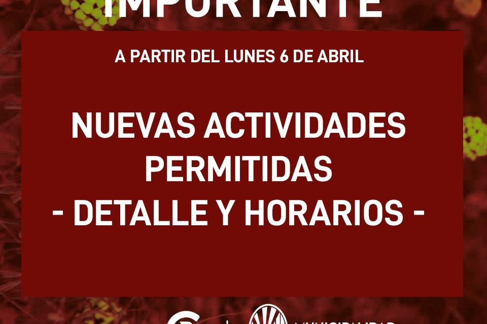 Nuevas actividades exceptuadas