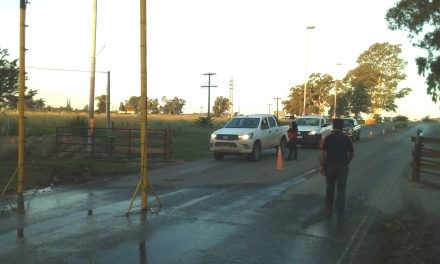 Bomberos continúa colaborando en el puesto de descontaminación en Rufino