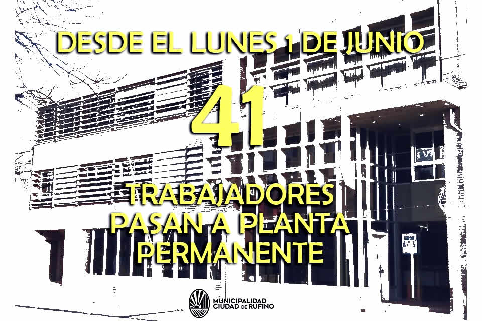 Se efectivizaron 41 trabajadores municipales