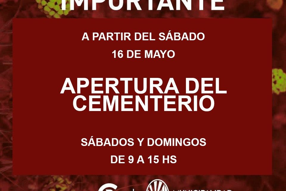 Reapertura del Cementerio