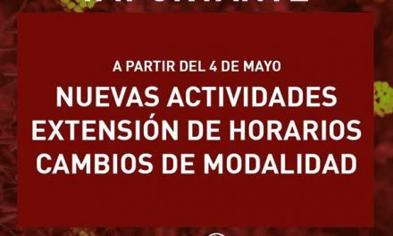 Nuevas actividades, extensión de horarios y cambios de modalidad