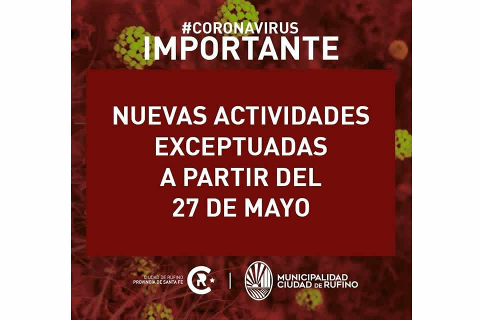 Nuevas actividades permitidas