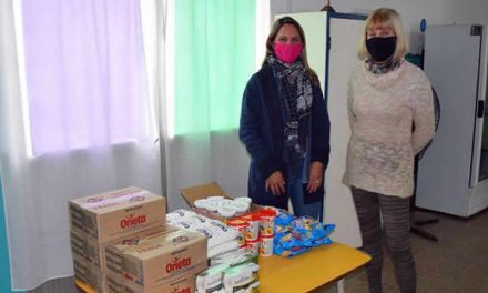 Entrega de alimentos al Club Belgrano