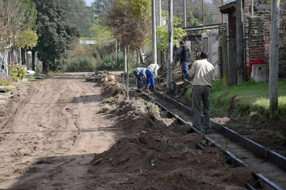 Trabajos de cordón cuneta