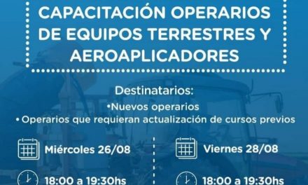 Capacitación para aplicadores de fitosanitarios