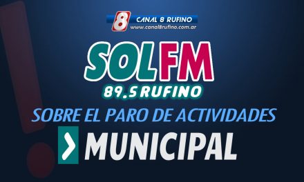 El municipio de Rufino se refirió al Paro Municipal