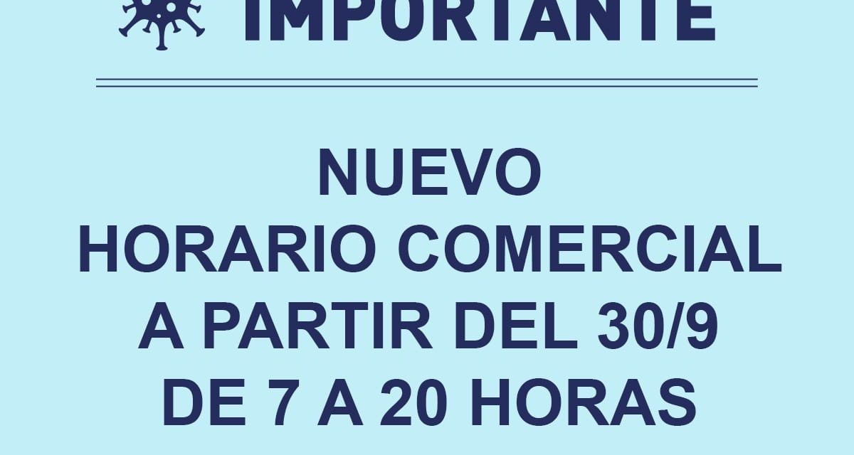 Nuevo horario comercial en Rufino de 7 a 20 horas