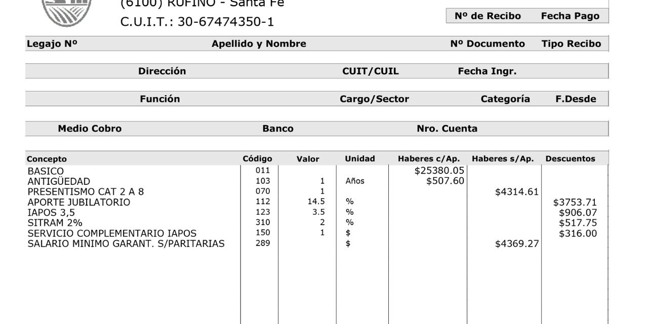 Transparencia en la información, comunicado del ejecutivo municipal sobre salarios de trabajadores