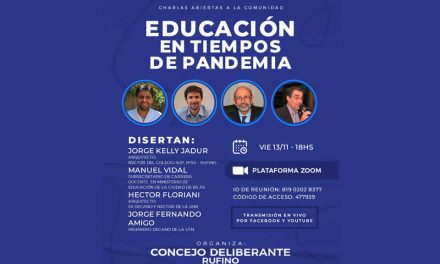 Este viernes, Educación en Tiempos de Pandemia