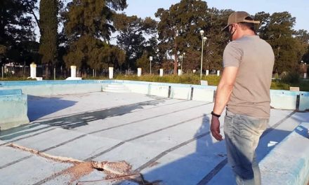 Avanzan las obras en el Parque Balneario de Rufino