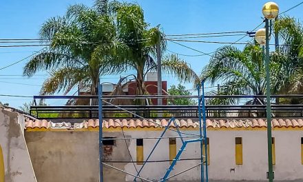 Avanza a buen ritmo la obra del parque municipal Angel Bulgheroni de Rufino