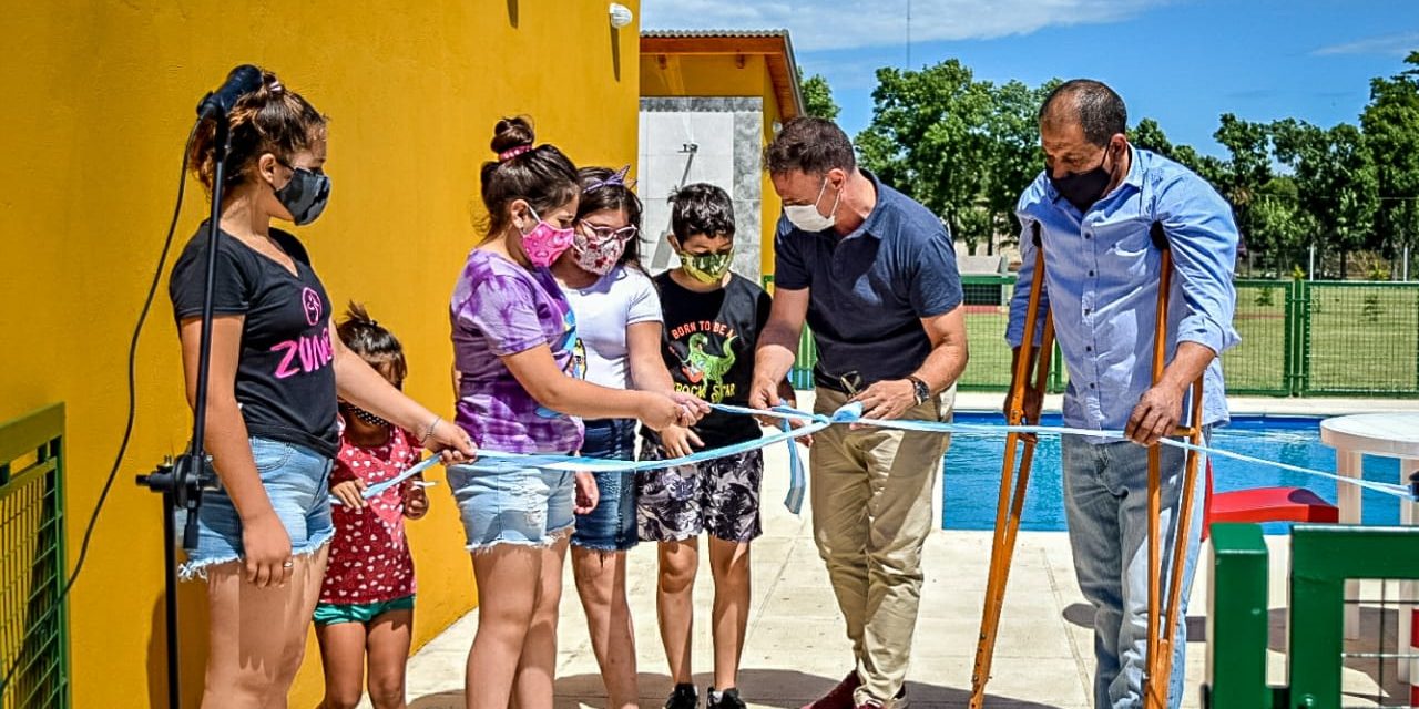 En Lazzarino inauguraron la primera pileta comunal