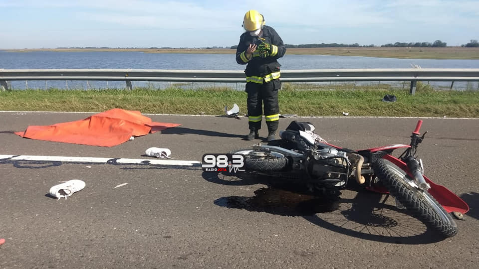 Falleció Alan Cándido en un accidente sobre ruta 33