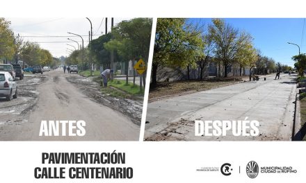 Pavimentación en calle Centenario