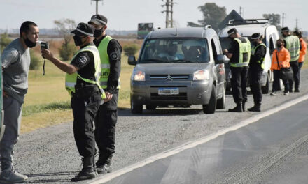 Operativo de acoholemia en Ruta 7 al ingreso a Rufino