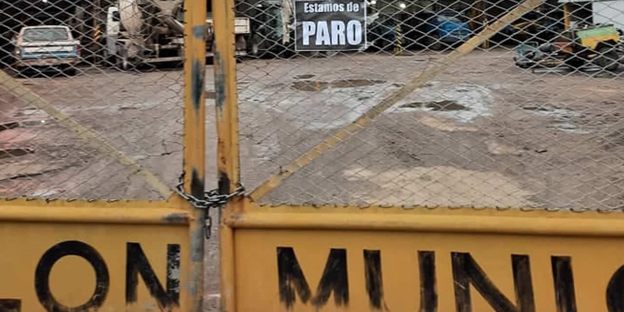 Municipales van al paro reclamando vacunación y seguridad