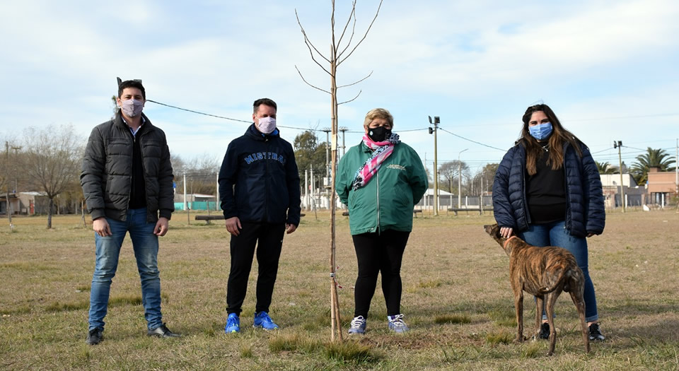 Nueva entrega de árboles a clubes de Rufino