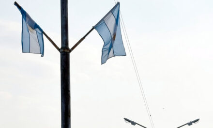 Banderas argentinas sustraídas en Bv 9 de Julio