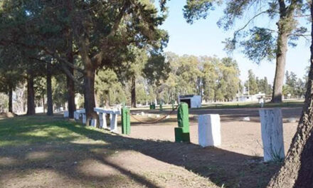 Mantenimiento del parque municipal de Rufino