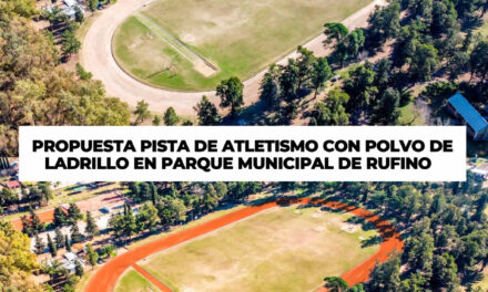 Senador Enrico gestiona ante el gobierno provincial que la pista de atletismo del Parque de Rufino sea de polvo de ladrillo