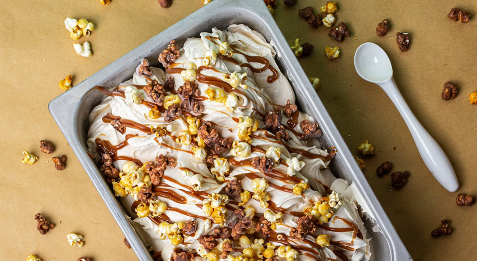 Helado con pochoclos para celebrar el Día de la Niñez