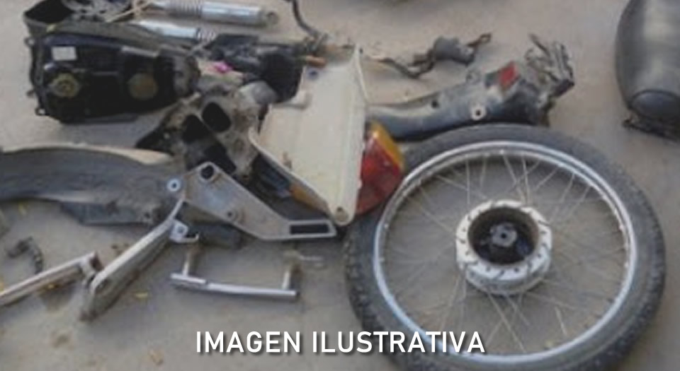Recuperan en Sancti Spiritu parte de una moto robada en Rufino