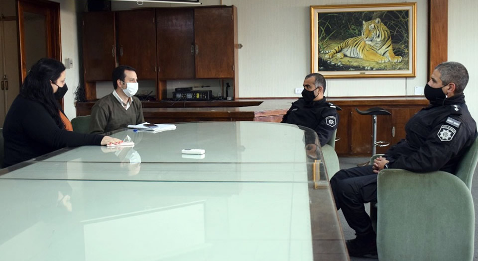 Reunión de fuerzas policiales y ejecutivo municipal