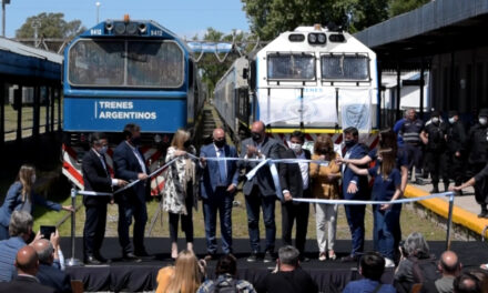 Vuelve el tren de pasajeros a Rufino