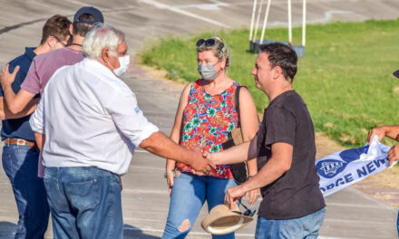 Lisandro Enrico visitó Rufino y continúa acompañando las obras e instituciones de la ciudad